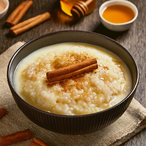 Van restje rijst naar romig dessert: zo doe je dat! Van een restje rijst maak je makkelijk een heerlijk dessert! Het is een perfecte manier om te "koken met restjes" en een beetje liefde in de keuken te brengen. Deze rijstepap is romig, warm, en precies zoet genoeg door de honing. Vergeet de kaneel niet voor die ultieme comfortfood-smaak!